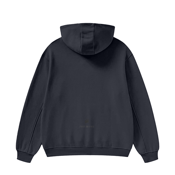 High Neck Insulated FOG Solid Color Fleece Hoodie - 385 GSM ODMPOD